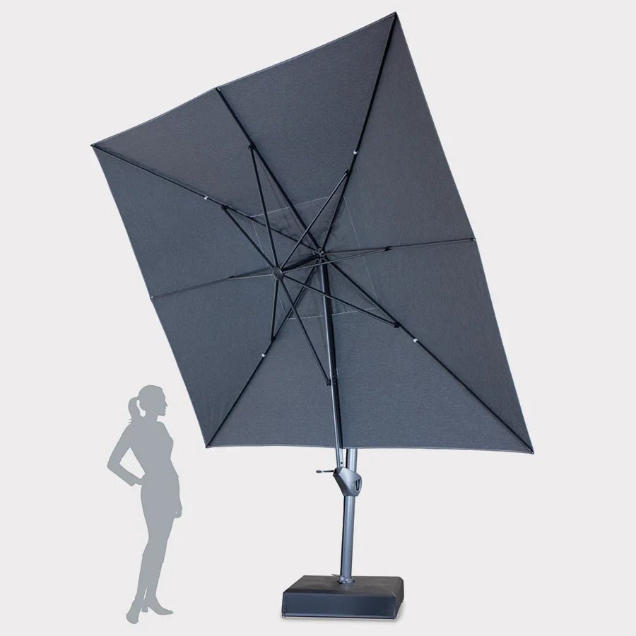 4x3m Large Free Arm Garden Parasol - Image 3