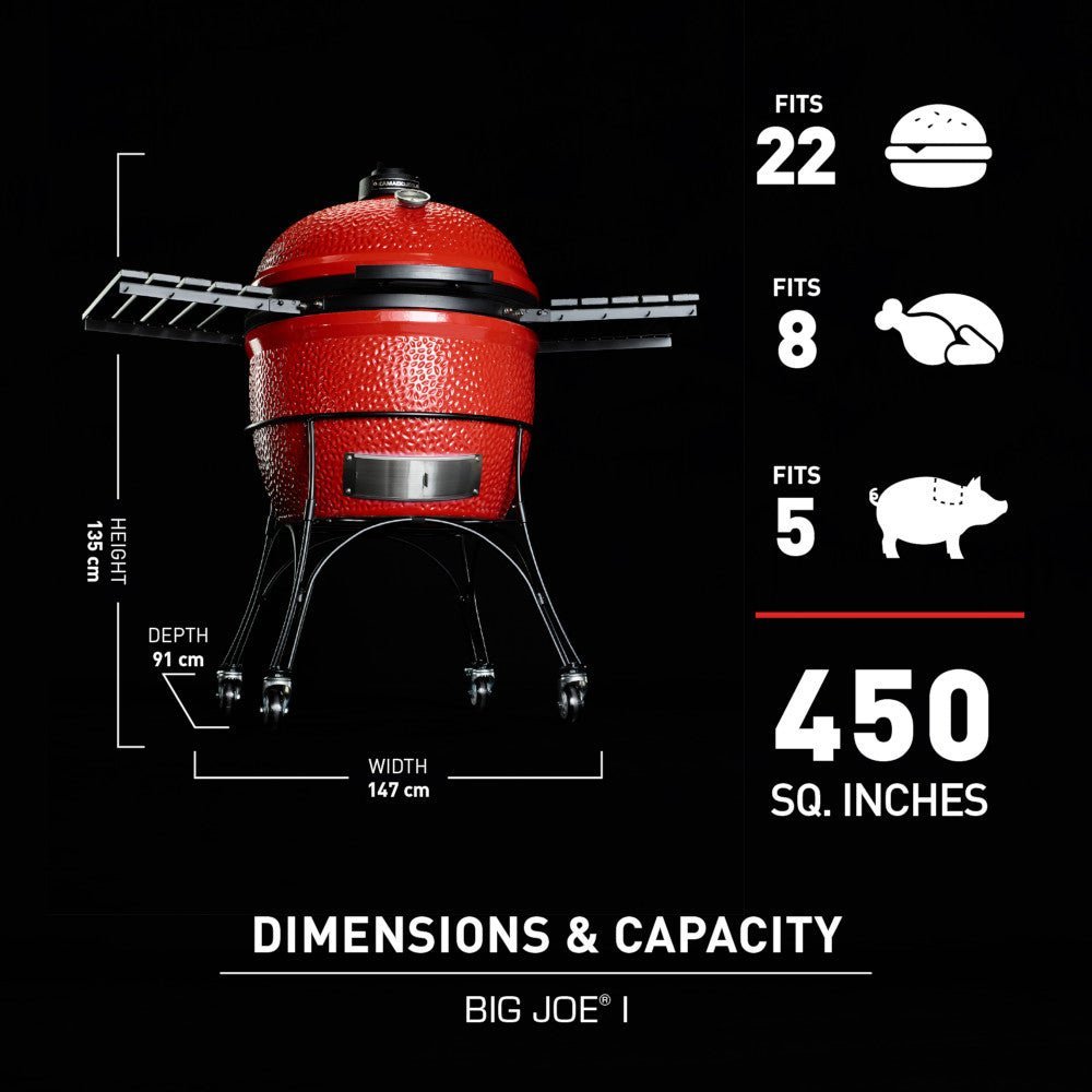 Kamado Joe Big Joe I Charcoal BBQ Grill Smoker - Image 7