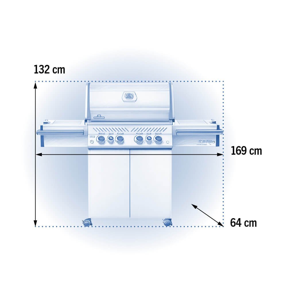 Napoleon Prestige PRO 500 Gas BBQ RSBI PRO500RSIBPSS-3-GB - Free Rotisserie - Image 4