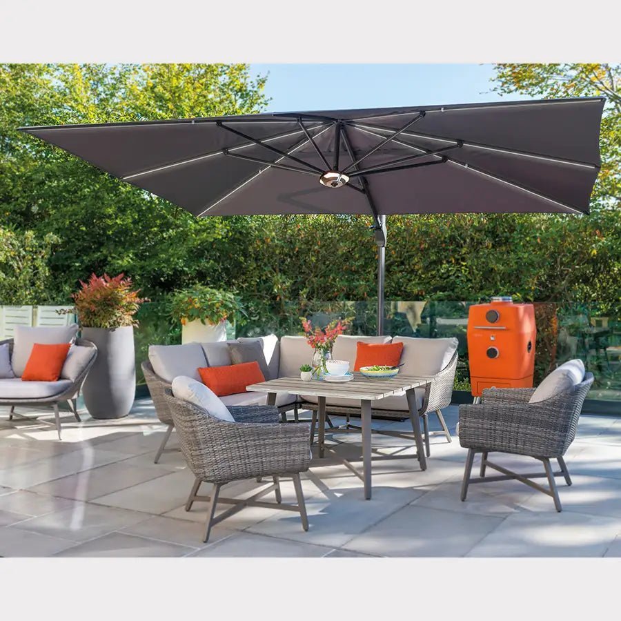 4x3m Large Free Arm Garden Parasol - Image 2