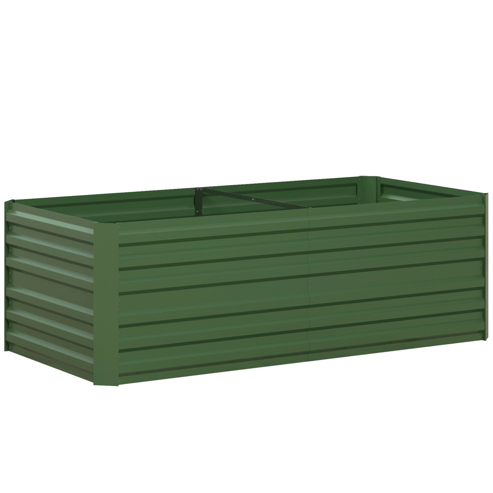 Raised Beds for Garden, Galvanised Steel Outdoor Planters with Multi-reinforced Rods for Vegetables, Plants, Flowers and Herbs, 180 x 90 x 59 cm, Green - Image 12