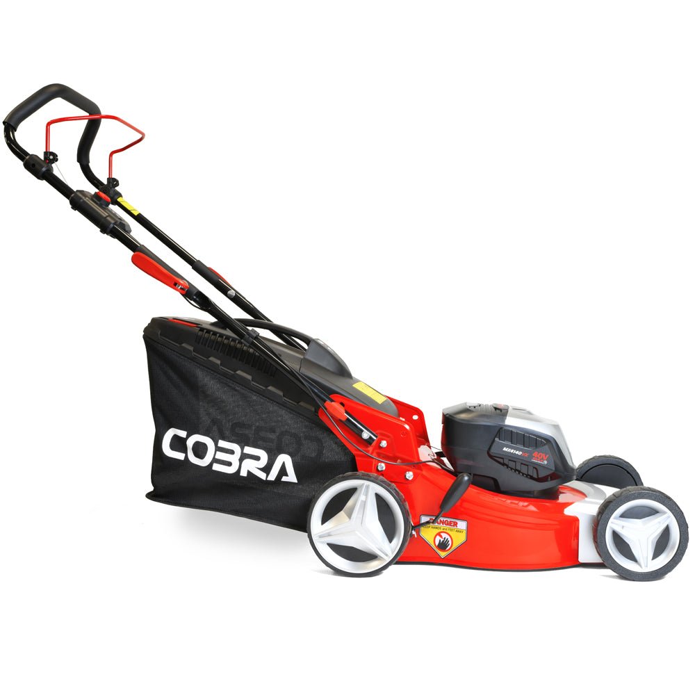 Cobra MX4140VX 41cm 40V MAX+ Lithium-Ion Push Cordless Lawn Mower (with 4Ah Battery & Charger)